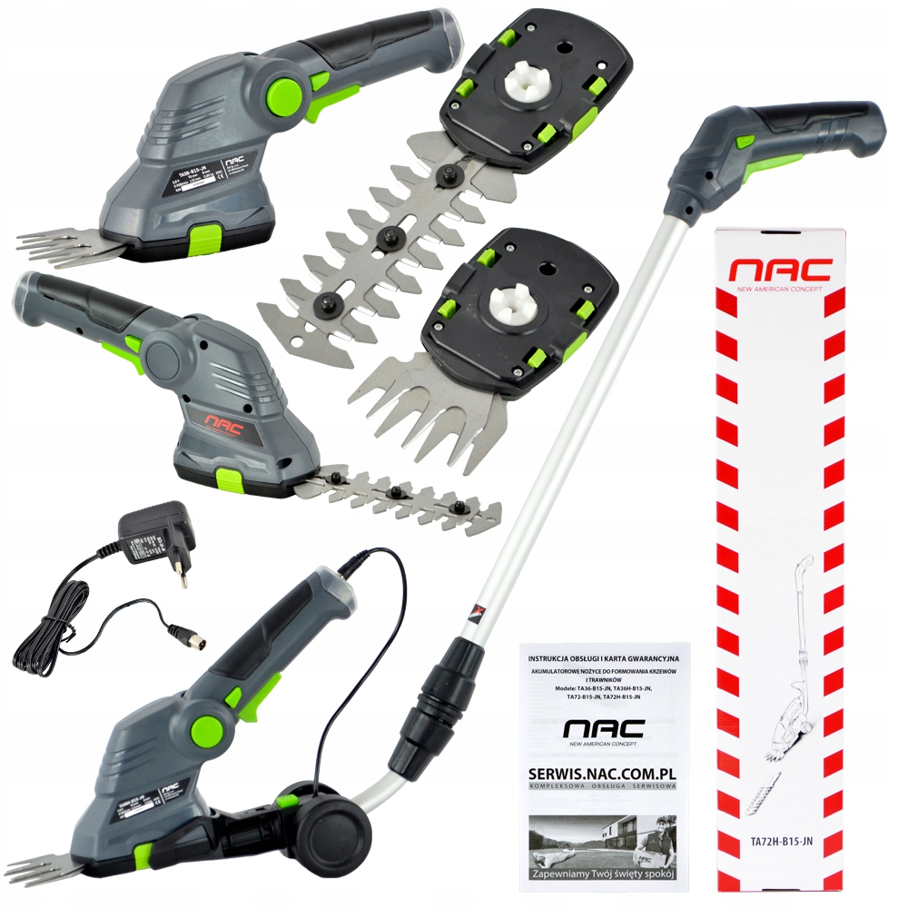 Akumulátorové elektrické nožnice NAC 17 cm 7,2 V